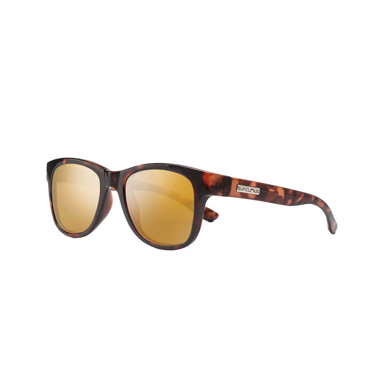 Suncloud Leeway Sunglasses Polarized in Tortoise with Sienna Mirror